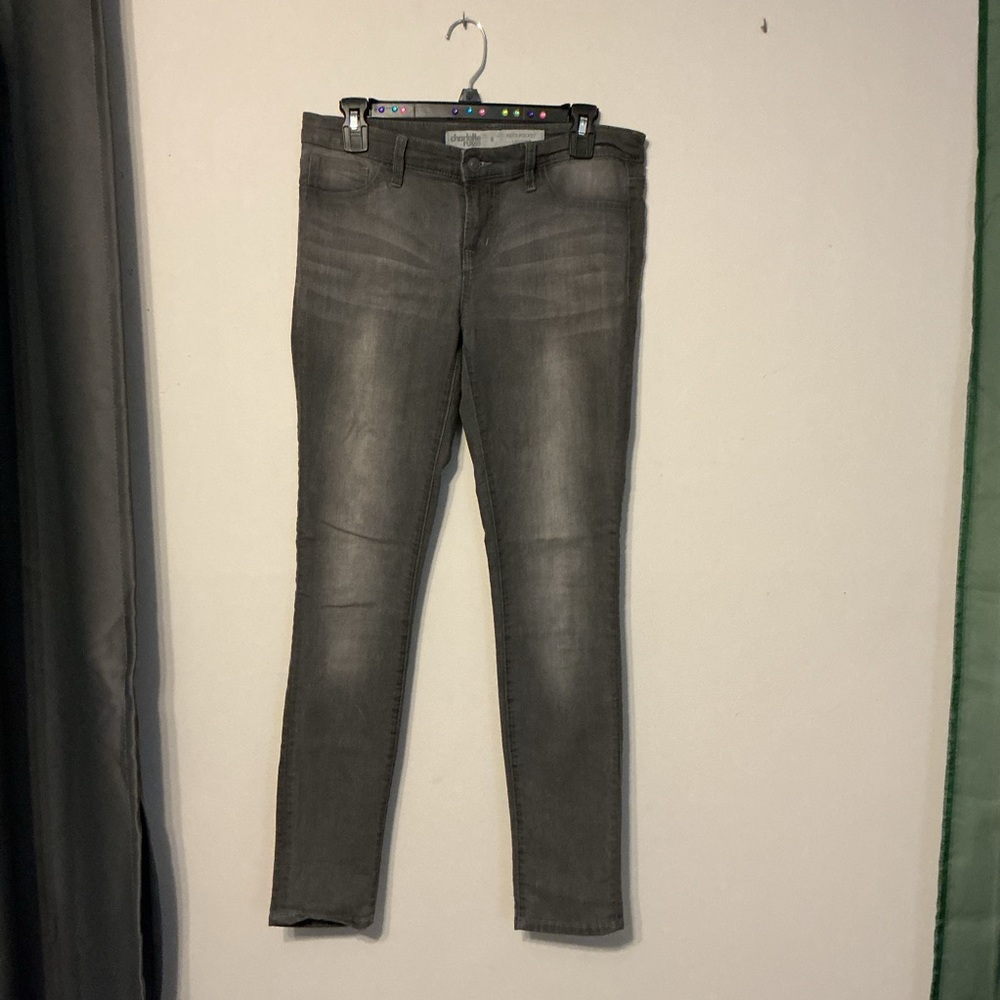 Charlotte Russe Gray Skinny Jeans